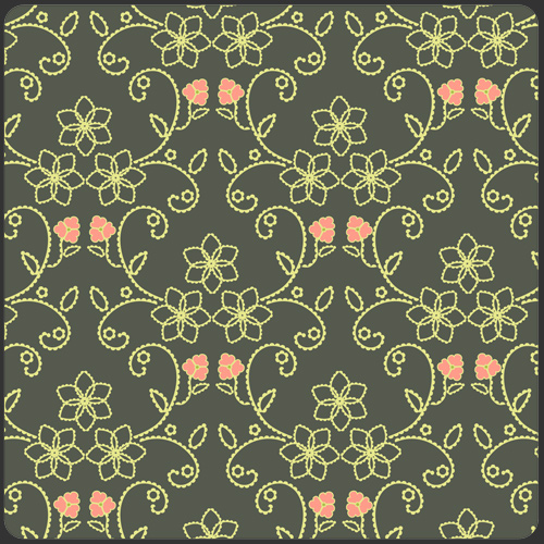 Rhapsodia - Boho Stitches in Dark - by Pat Bravo for Art Gallery Fabrics - 1 Yard