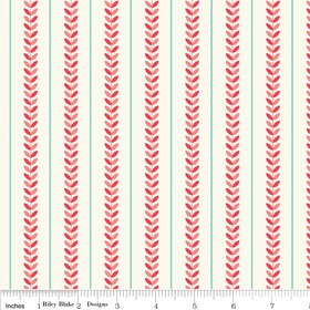 Verona - Stripe in Rouge - by Emily Taylor for Riley Blake - 1 Yard