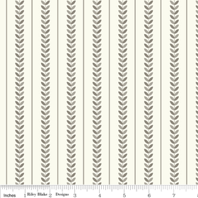Verona - Stripe in Gray - by Emily Taylor for Riley Blake - 1 Yard