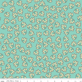 Verona - Leaves in Teal - by Emily Taylor for Riley Blake - 1 Yard
