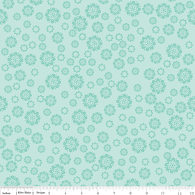 Verona - Flowers in Teal - by Emily Taylor Designs for Riley Blake - 1 Yard